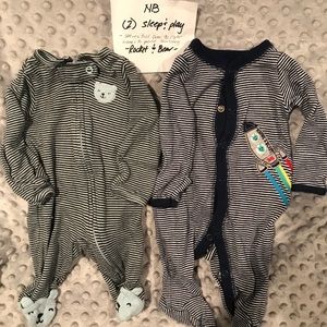 🐶🐺2pc NB cotton sleep & play 🐶🐺 Carter’s